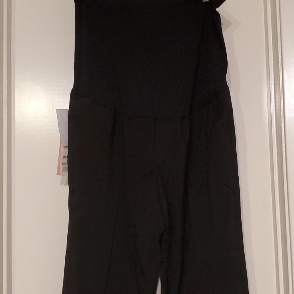 Black maternity dress pants